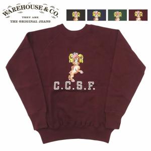 WAREHOUSE（ウエアハウス） 409 GARRIGAN ラグランスウェット スエット