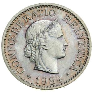 イギリス領セントヘレナ島 エリザベス二世 1973年 プルーフ25ペンス