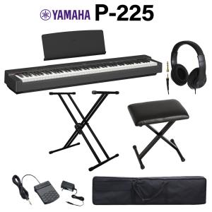 YAMAHA（ヤマハ） 電子ピアノ 88鍵盤 P-145BT ブラック ヘッドホン・3