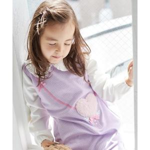 mezzo piano メゾピアノ 音符ロゴ キャミワンピース リボン クロ