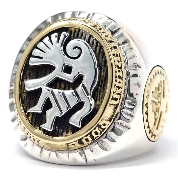 Indian Jewelry インディアンジュエリー リング ココペリ 精霊 サン