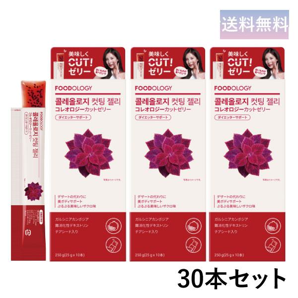 FOODOLOGY コレオロジーカットゼリー(ザクロ味) 30本 ぷるぷるゼリー
