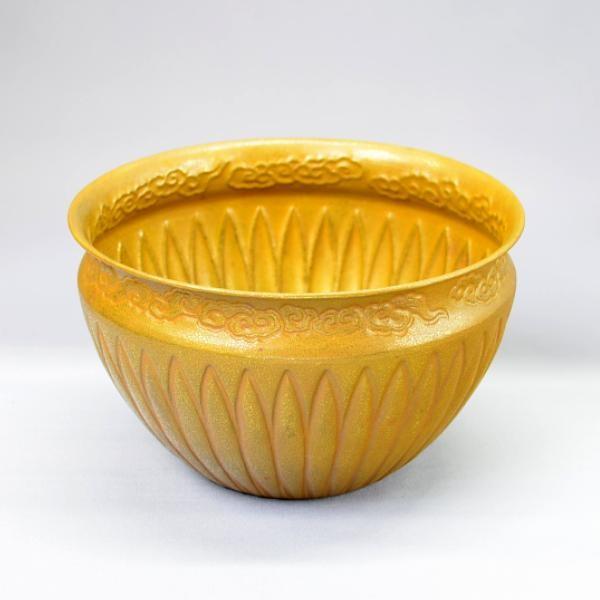 建水 茶道具 第11代 中川 浄益 作 モール 菊割 建水 : 茶道具専門店