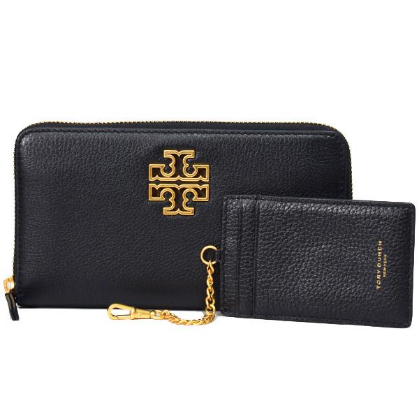 TORY BURCH（トリーバーチ） 長財布 レザー ブリテン ロゴ ジップ