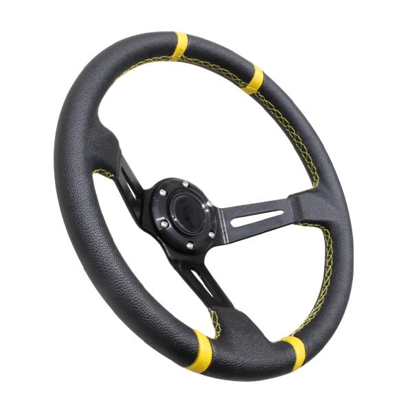 モモ形状 MOMO ディープコーン 競技用 ステアリング 35Φ35cm スタンス