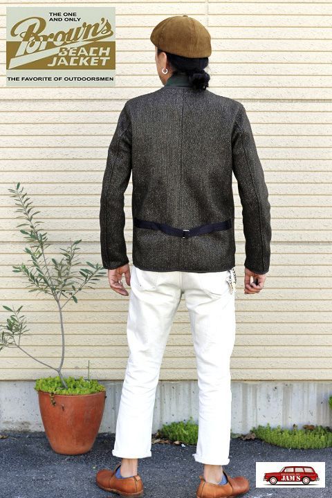 Browns BEACH」×「TIMOTHY EVEREST」 COLLARLESS JACKET ブラウンズ