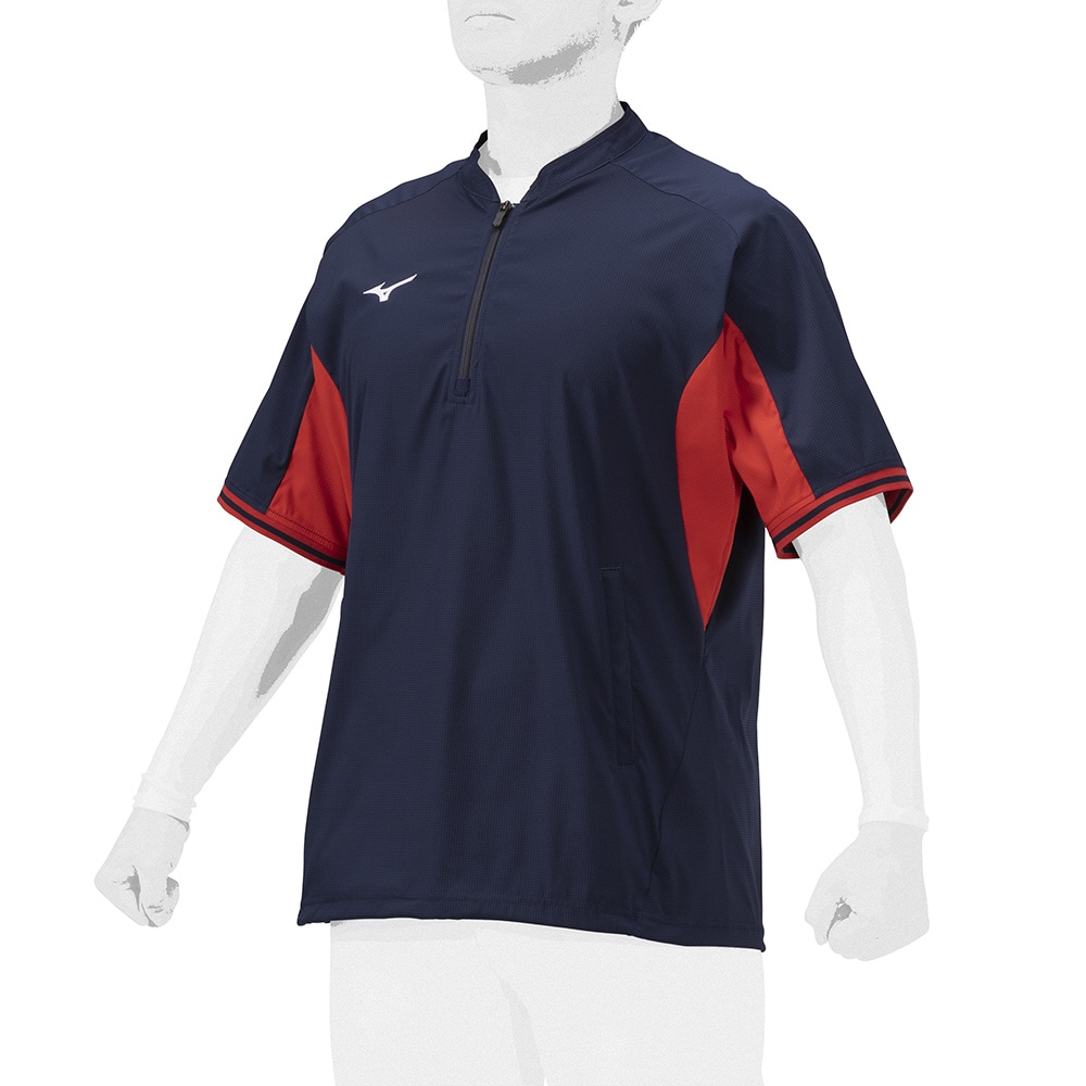 ミズノプロ】トレーニングジャケット(半袖)|12JE1J06|ウエア|野球