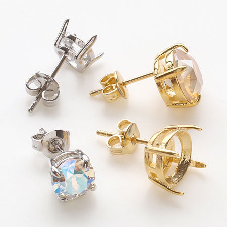 ポストピアス 石座付 ラウンド ゴールド – 貴和製作所オンラインストア