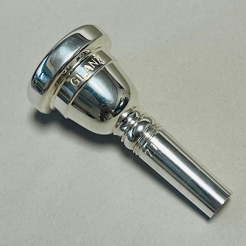 GLANZトロンボーンマウスピース カップ4番、スロート7mm、4番、美品
