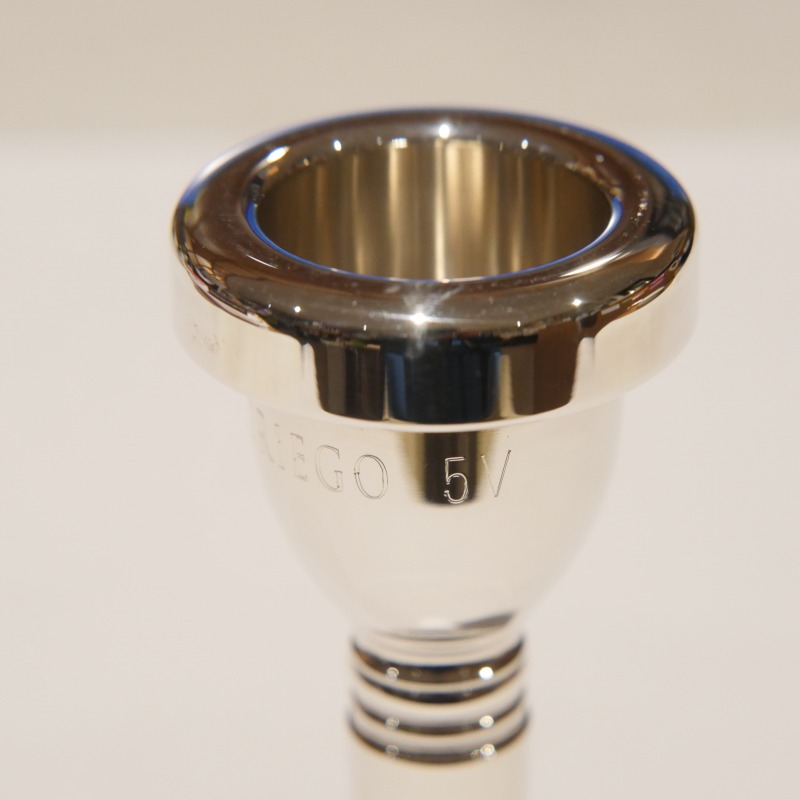 Griego 5V トロンボーンマウスピース 銀メッキ 箱付き グレイゴ / 太管