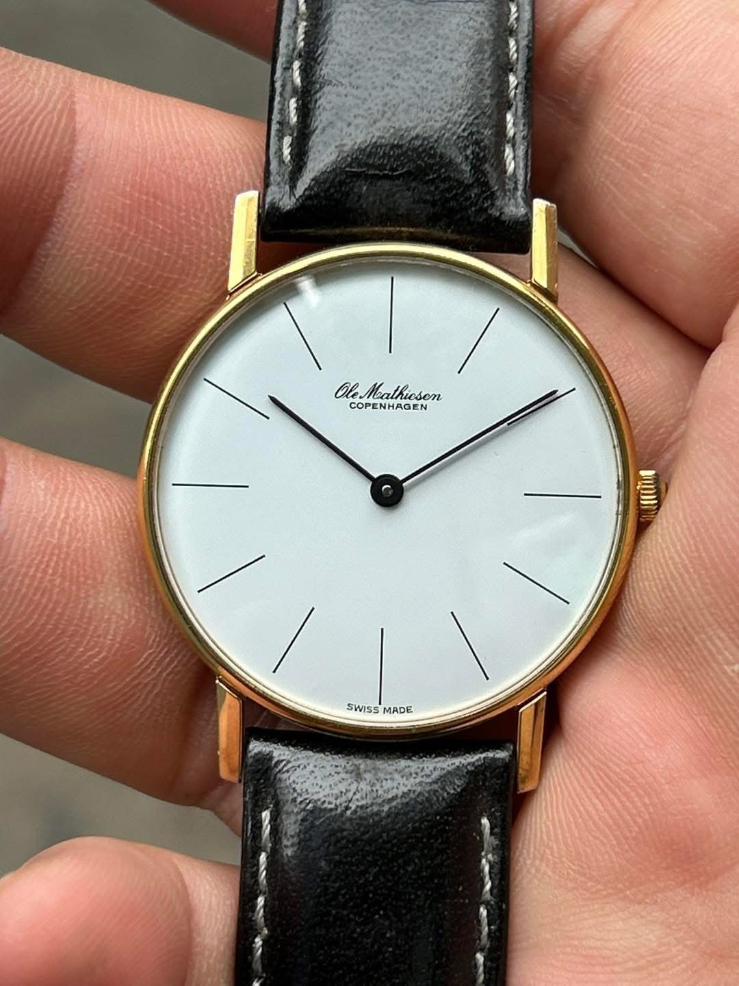 Ole Mathiesen COPENHAGEN Quartz watch , Swiss made. – Long's Fine