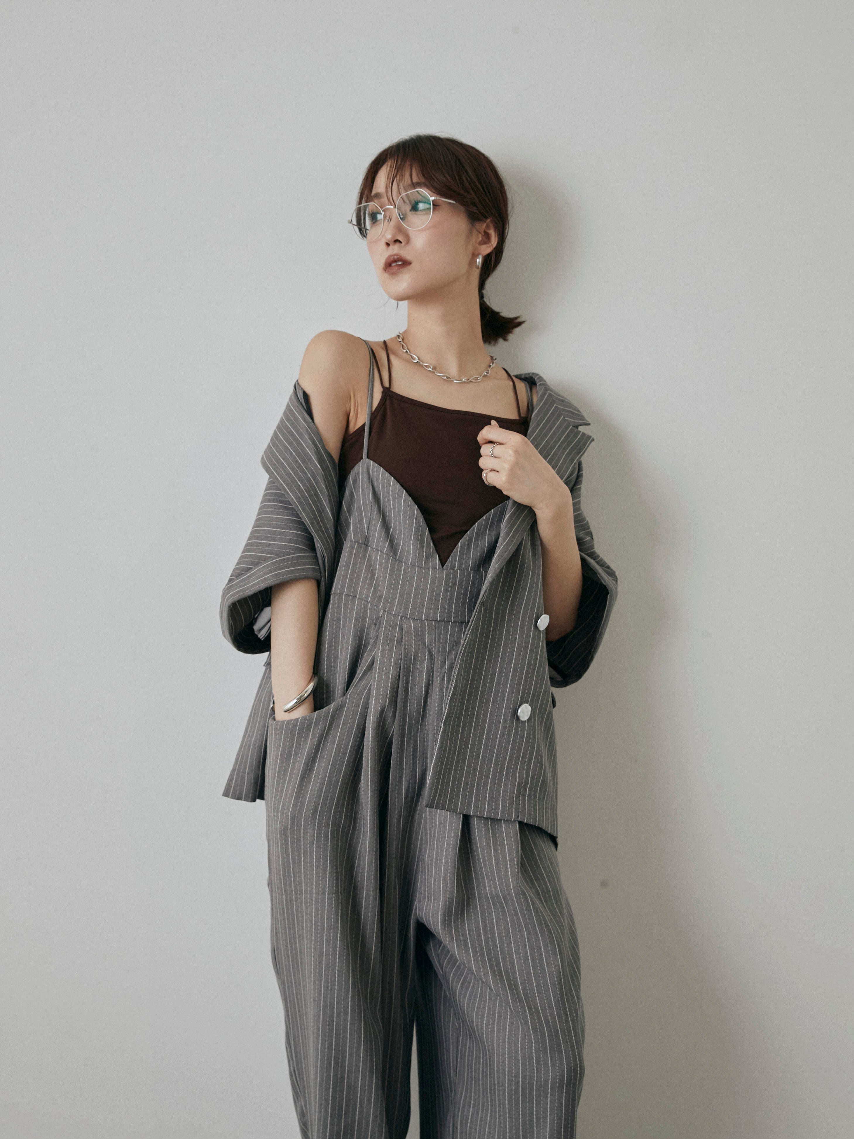 solamonat ファッション SOLAMONAT LARME サロペット チャコール 38