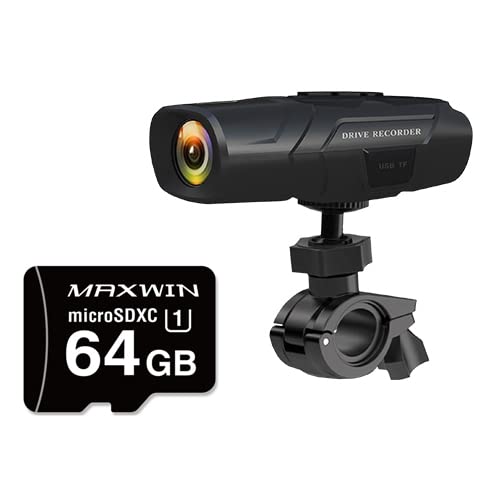 Amazon.co.jp: MAXWIN マックスウィン BDVR-A001+SD-A64G 前後2カメラ