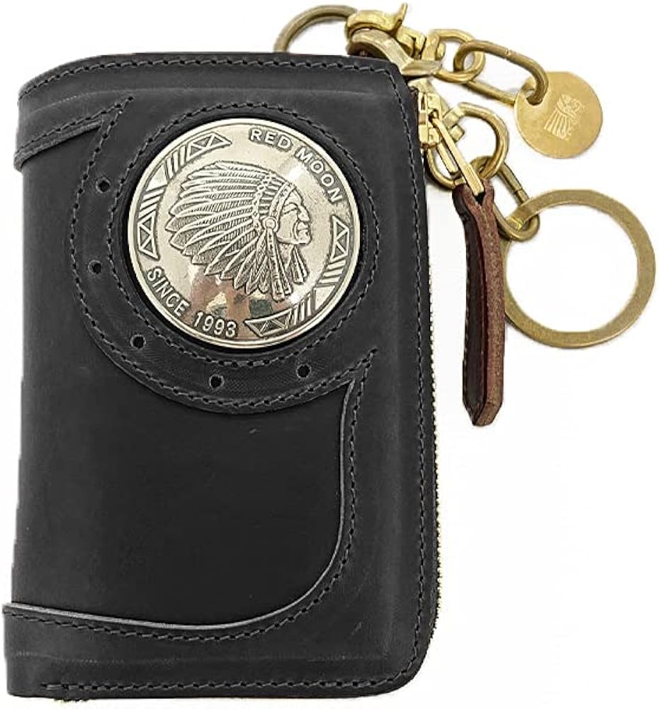 RED MOON レッドムーン 2連 メディスンバック 本革 レザー ブラウン