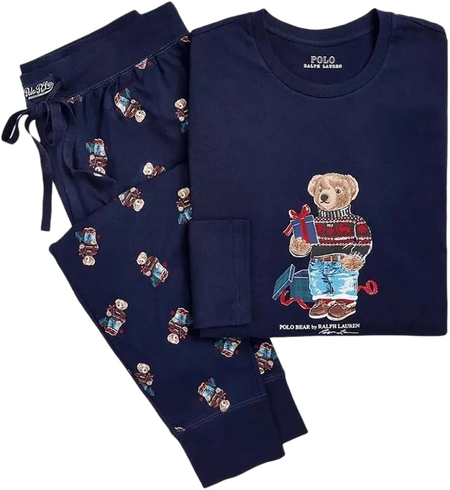 90sラルフローレンPOLO BEAR上下セットアップパジャマ美品S(大きめ