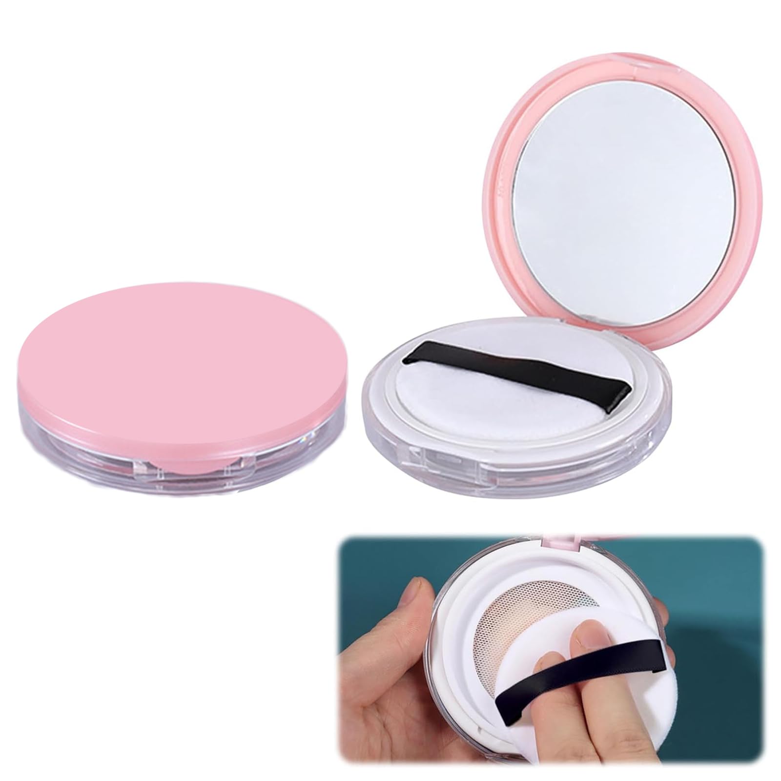 Amazon.co.jp: Doyime パウダーケース パウダーボックス【2個セット