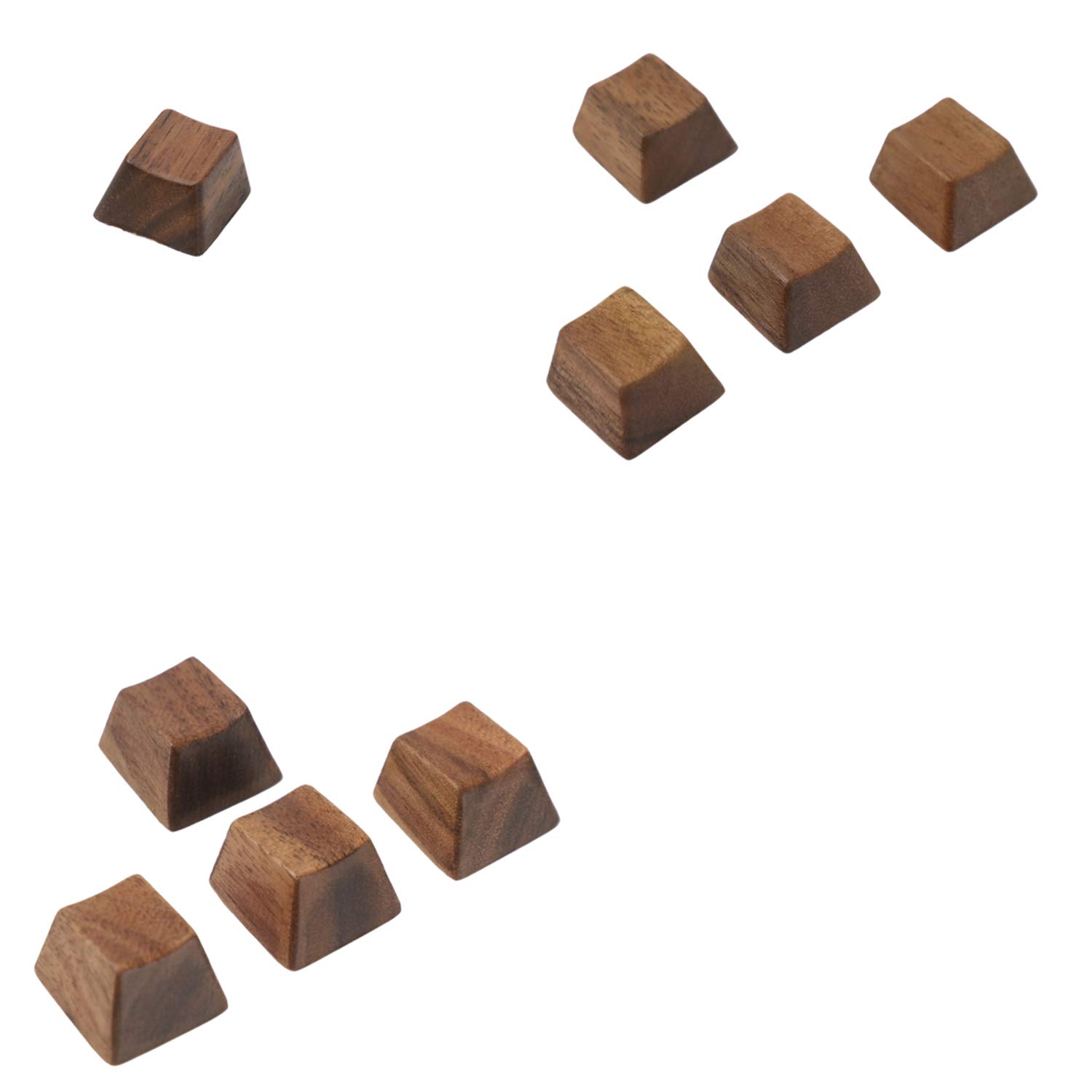 Amazon | YMDK 木製キーキャップ ソリッドウォールナットウッドキー