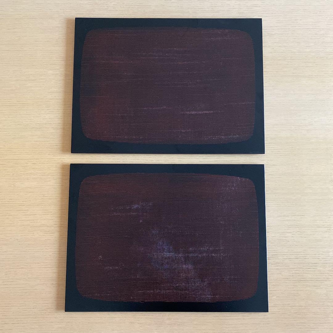 レア品】新品未使用 越前漆器 天然木 ウレタン塗装 布目曙 日本製 5枚