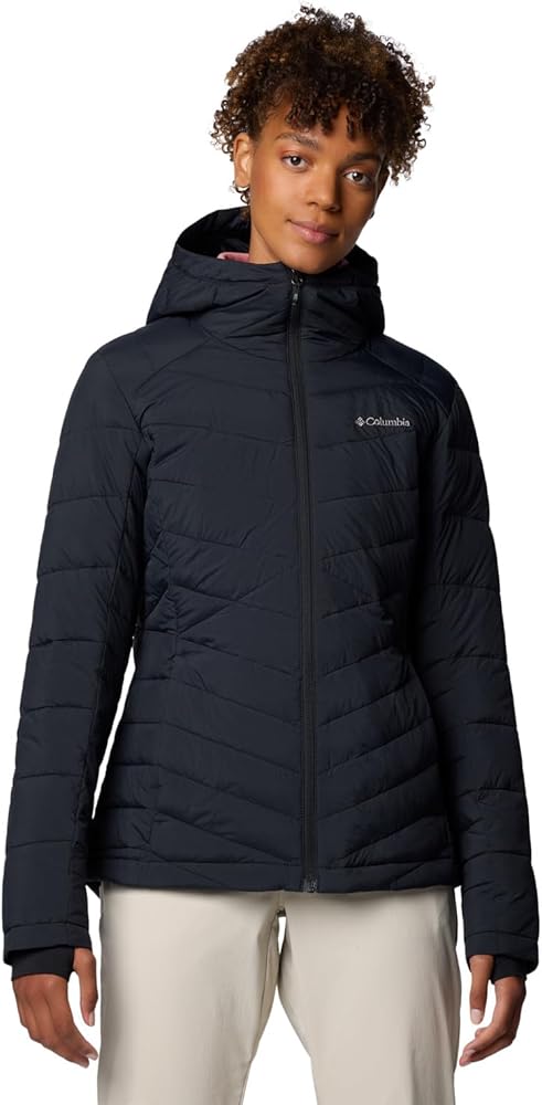 Columbia Womens Joy Peak II Hooded Jacket, Black, X-Small at