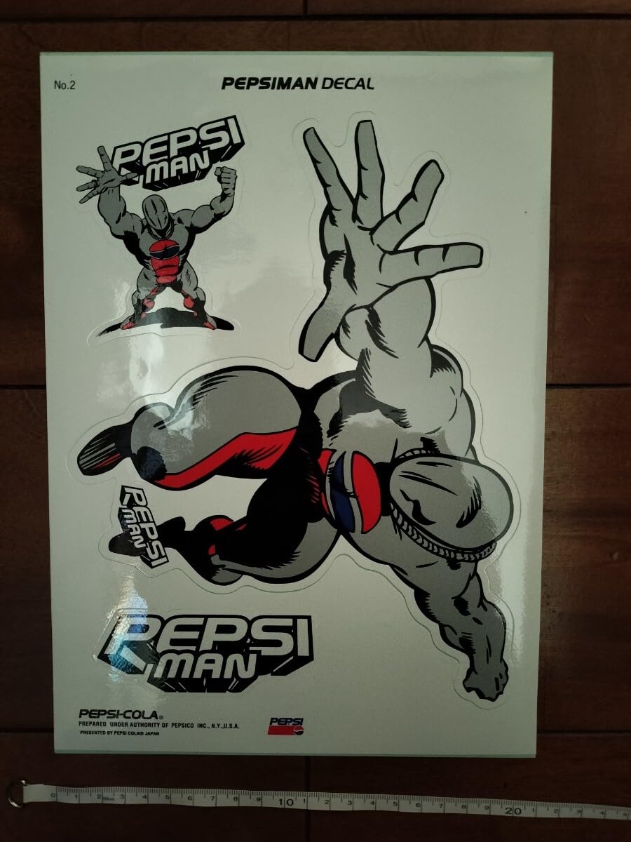 Amazon.co.jp: PEPSI/ペプシ/ペプシマン ステッカー A4サイズ/3シート