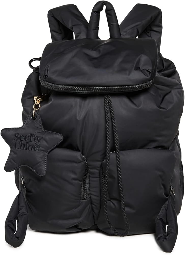 Amazon.com | See by Chloé Women's Joy Rider Backpack, Black, One
