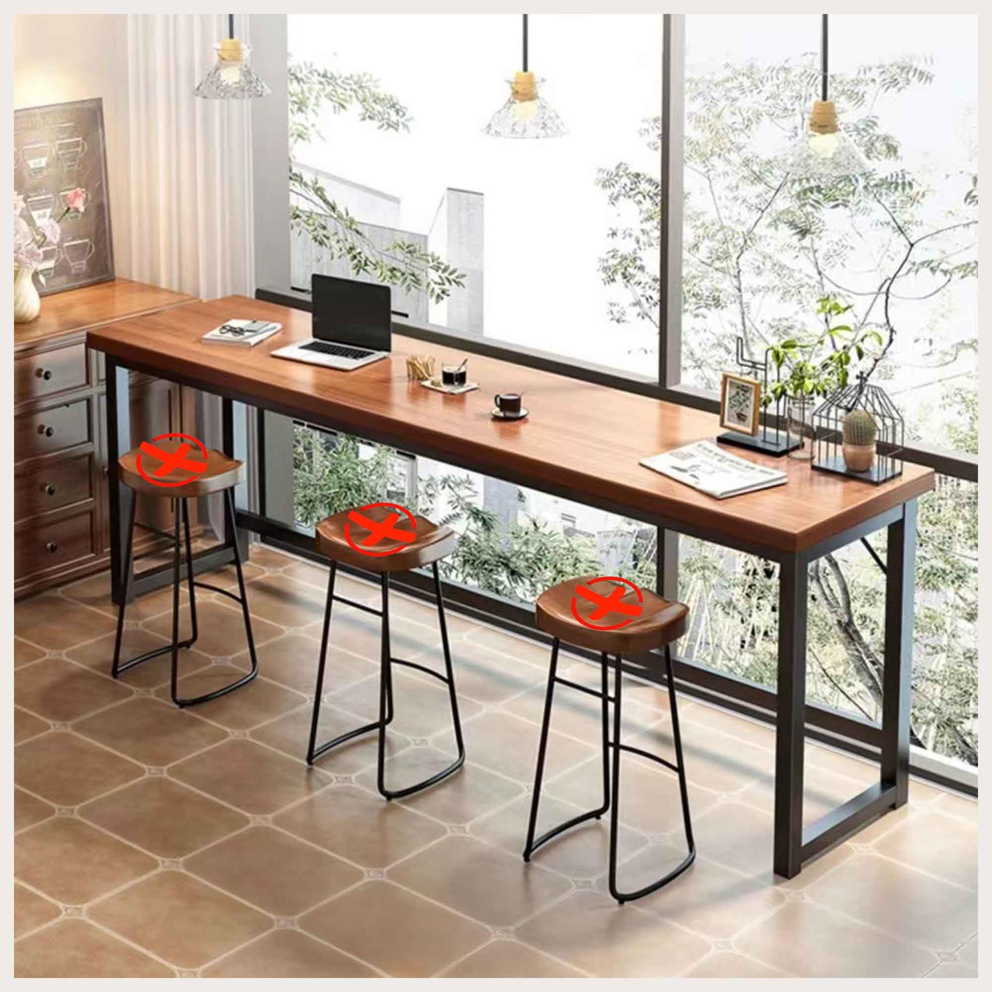 Amazon｜Stujhkl カウンターテーブル ハイテーブル 高さ120cm お洒落