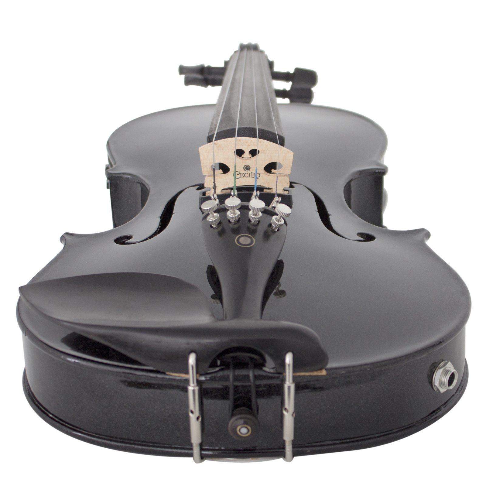 Amazon | Cecilio 4/4 CVNAE-Black+SR エボニー フィット