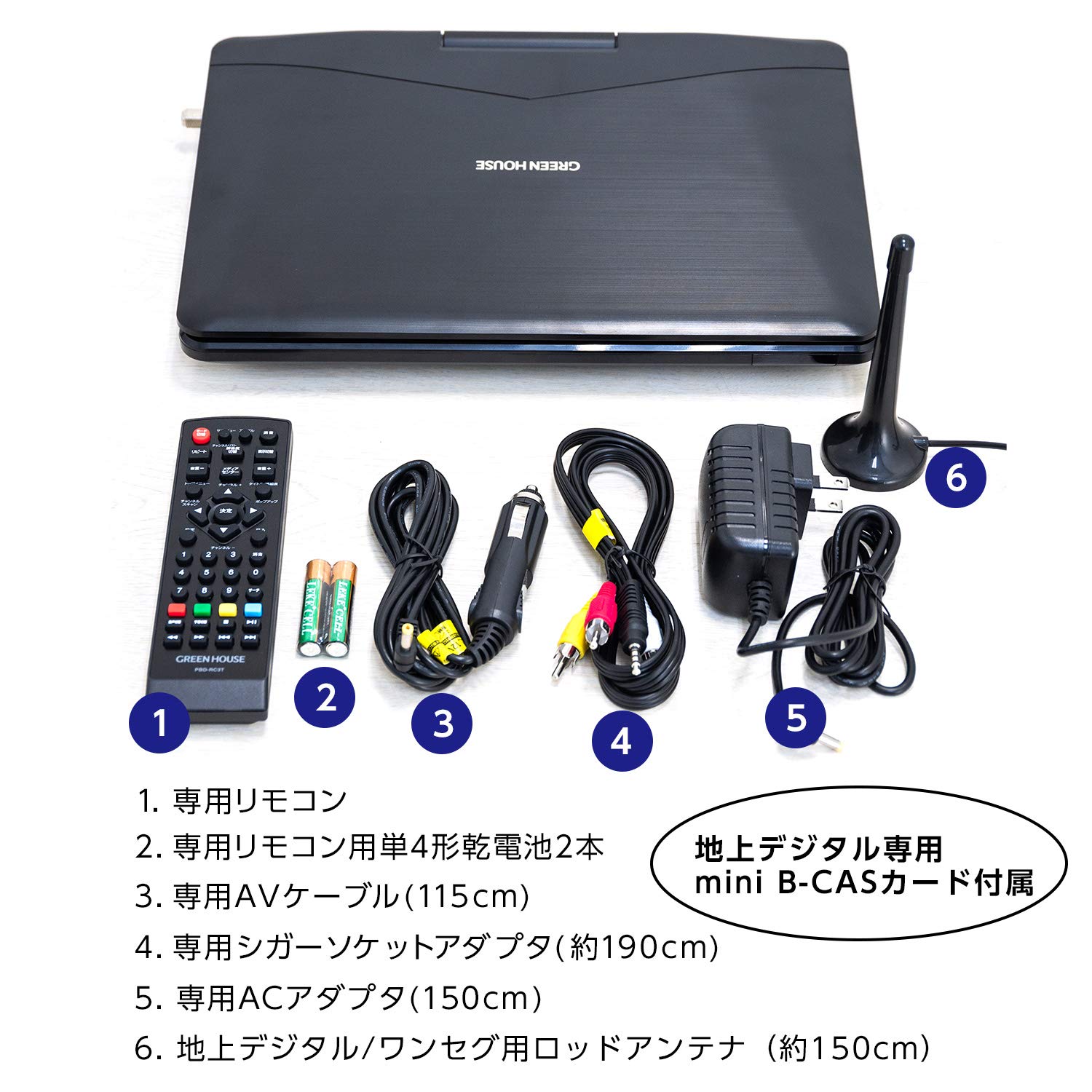 Amazon | グリーンハウス 11.4型ワイド 地デジ・ワンセグ搭載