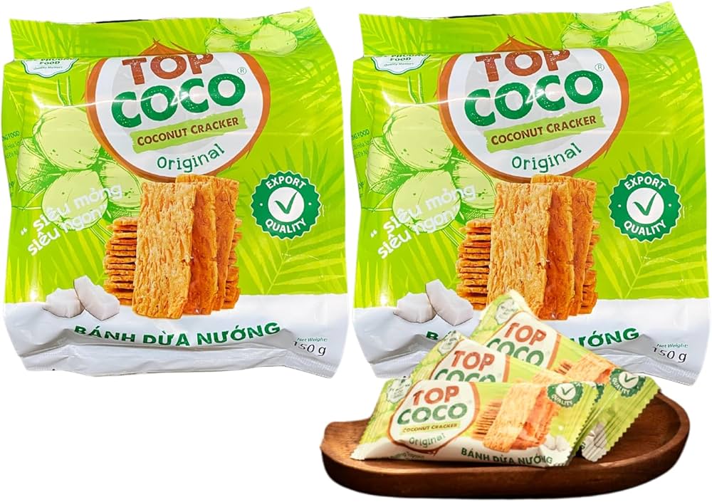 Amazon.co.jp: Coconut Cracker TOP COCO Original Flavor, 5.3 oz