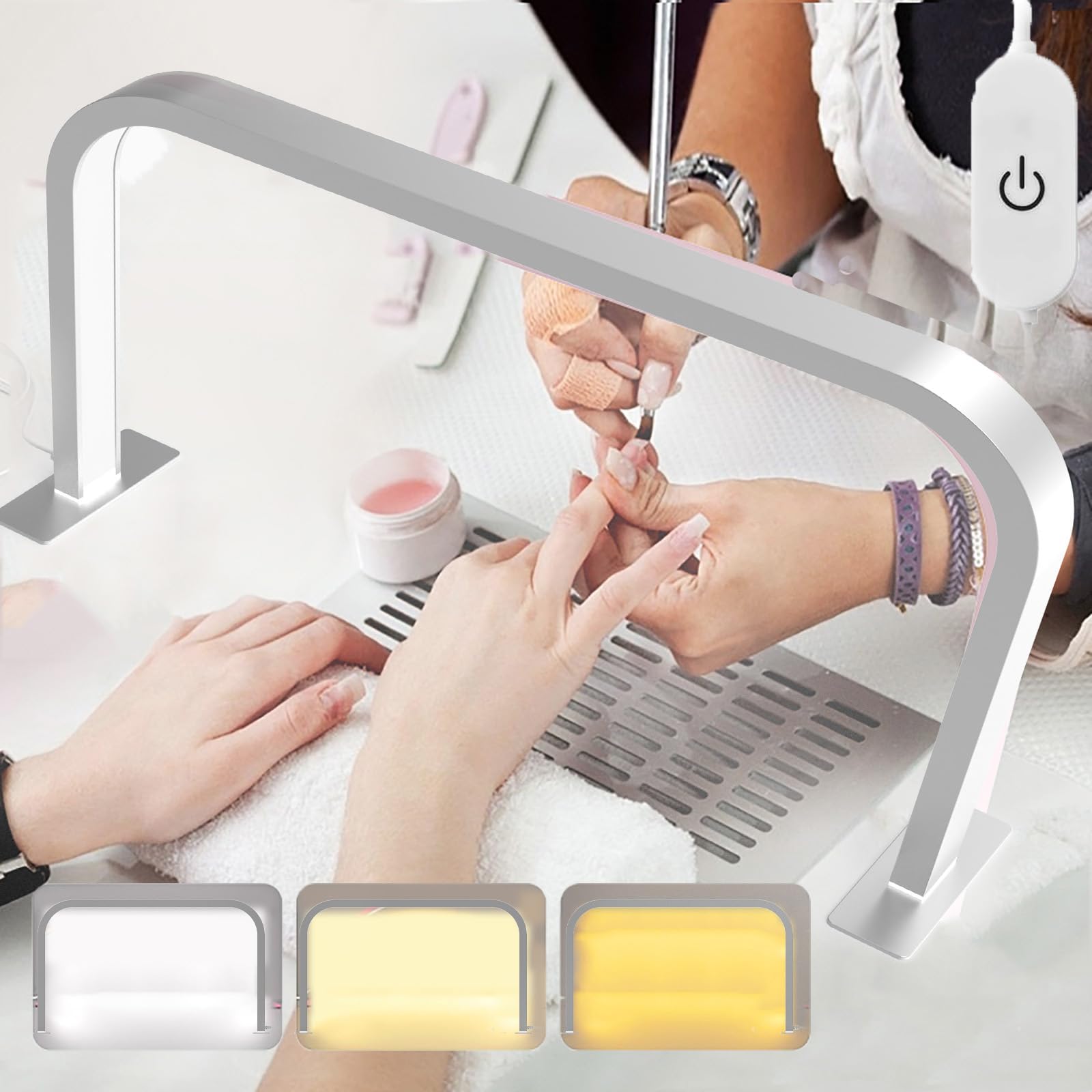 Amazon.co.jp: ラッシュライト 21インチ 半月 デスクランプ プロ用