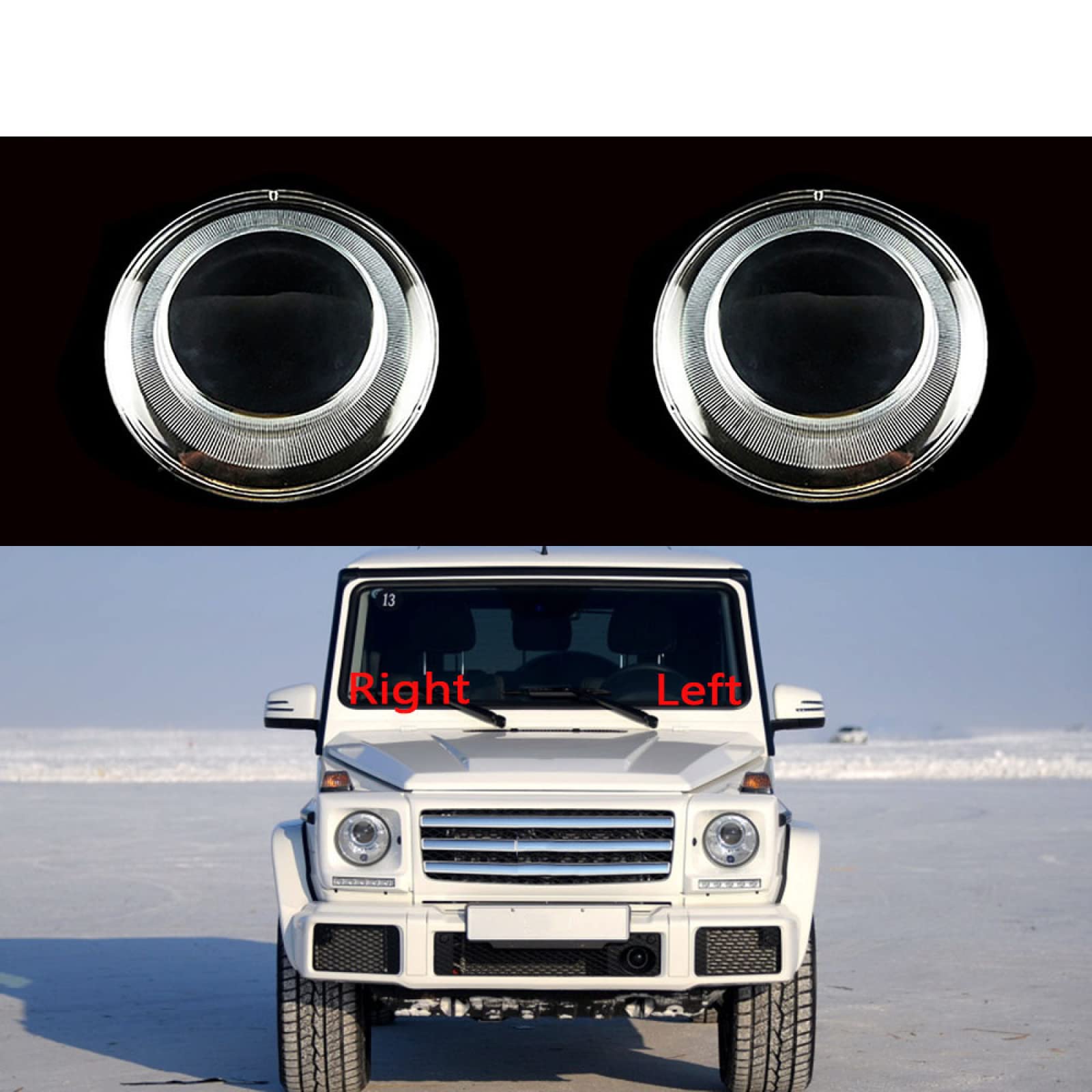 Amazon.co.jp: 車のヘッドライト レンズ カバー ベンツGクラスW463