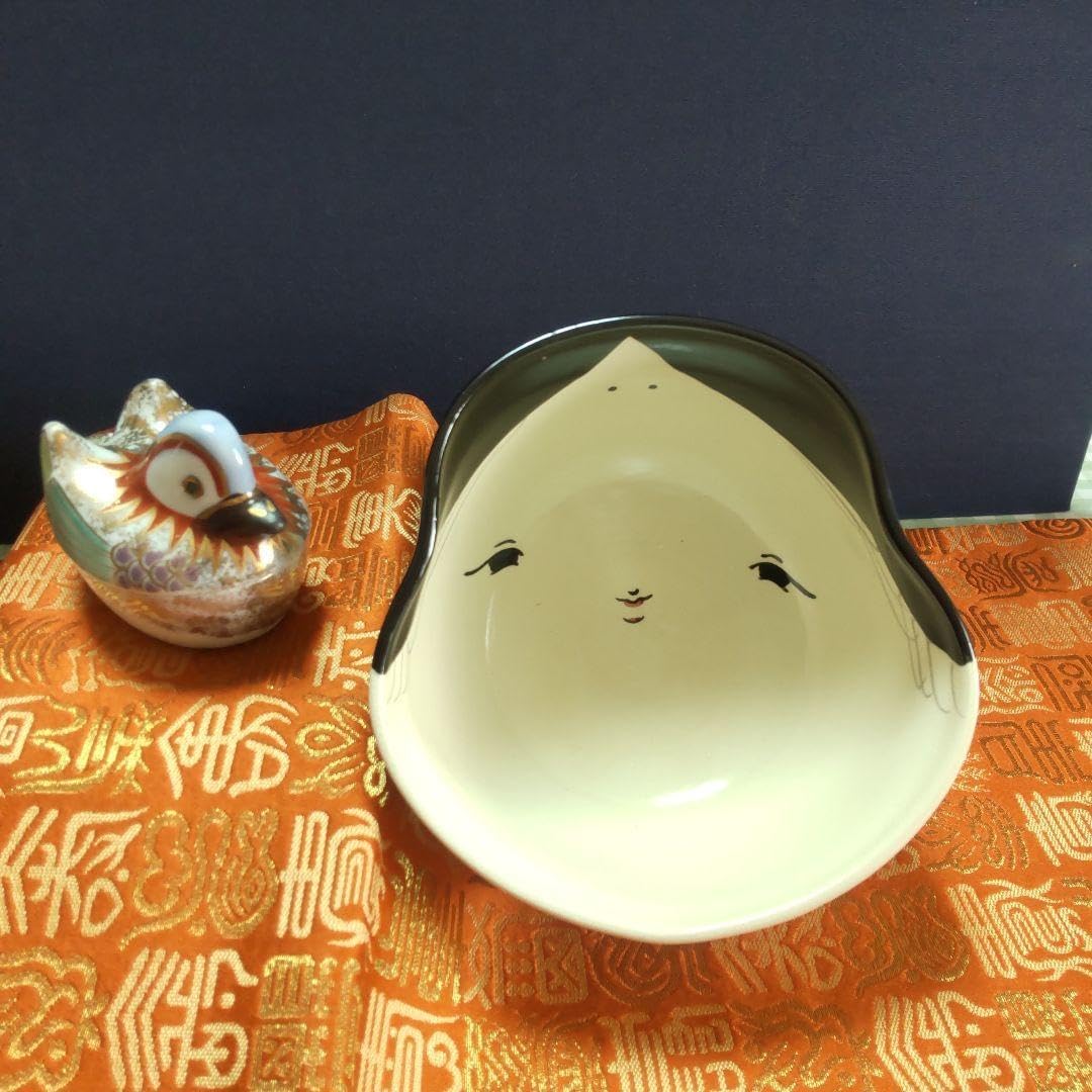 織部焼 香炉 蓋置 落款あり 高さ約8センチ 直径約7センチ