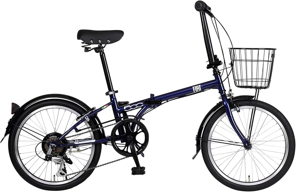 Amazon | フィアット FIAT FDB206 ネイビー 20インチ 折りたたみ自転車