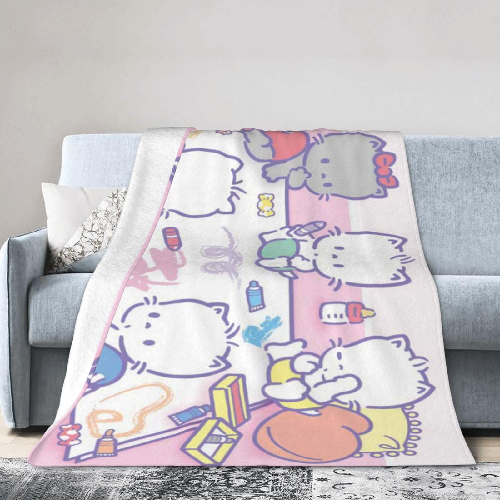 Amazon｜ニャニィニュニェニョン ブランケット 軽量 毛布 ひざ掛け