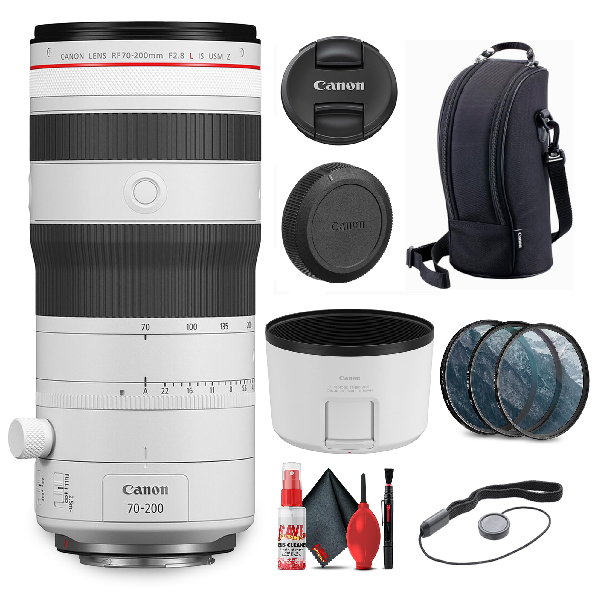 Amazon.com : Canon RF 70-200mm f/2.8 L is USM Z Lens (White)| Dual