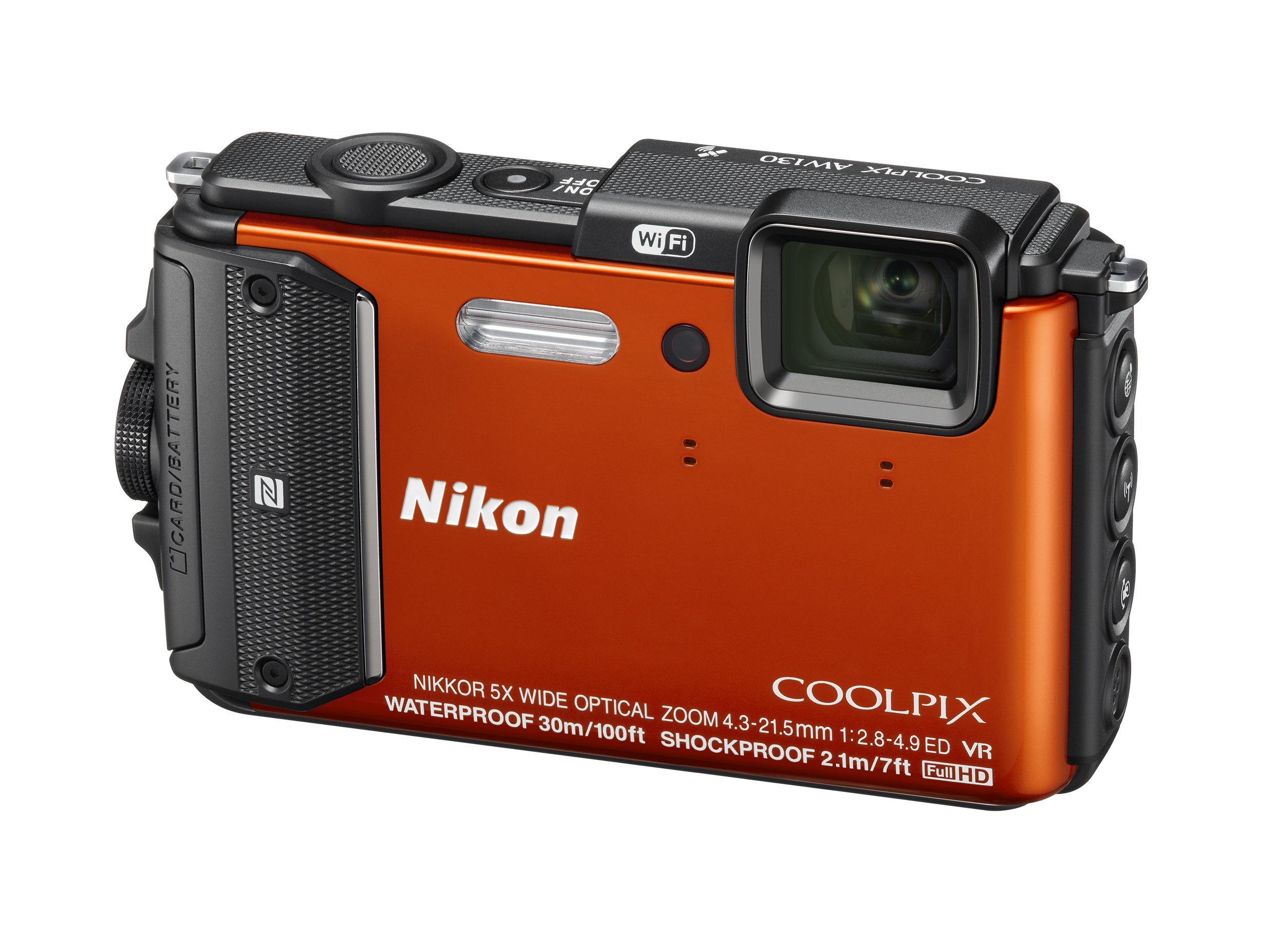 Amazon | Nikon デジタルカメラ COOLPIX AW130 オレンジ | コンパクト 通販