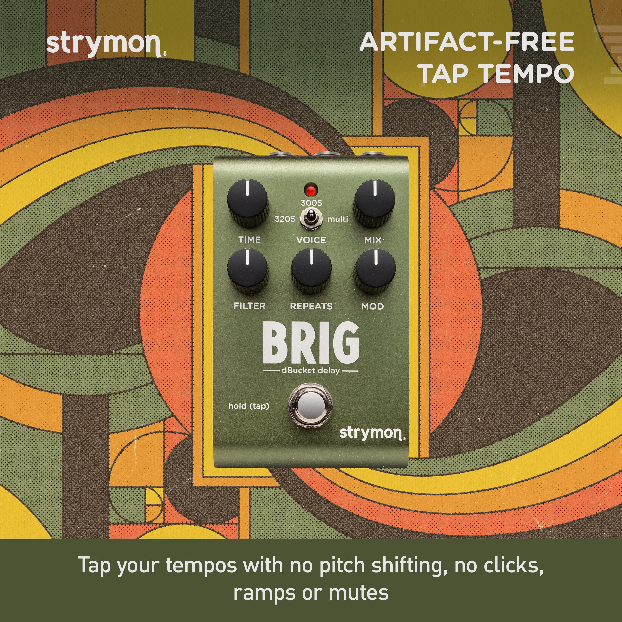 Amazon.com: Strymon Brig dBucket BBD Guitar Delay Pedal with 3