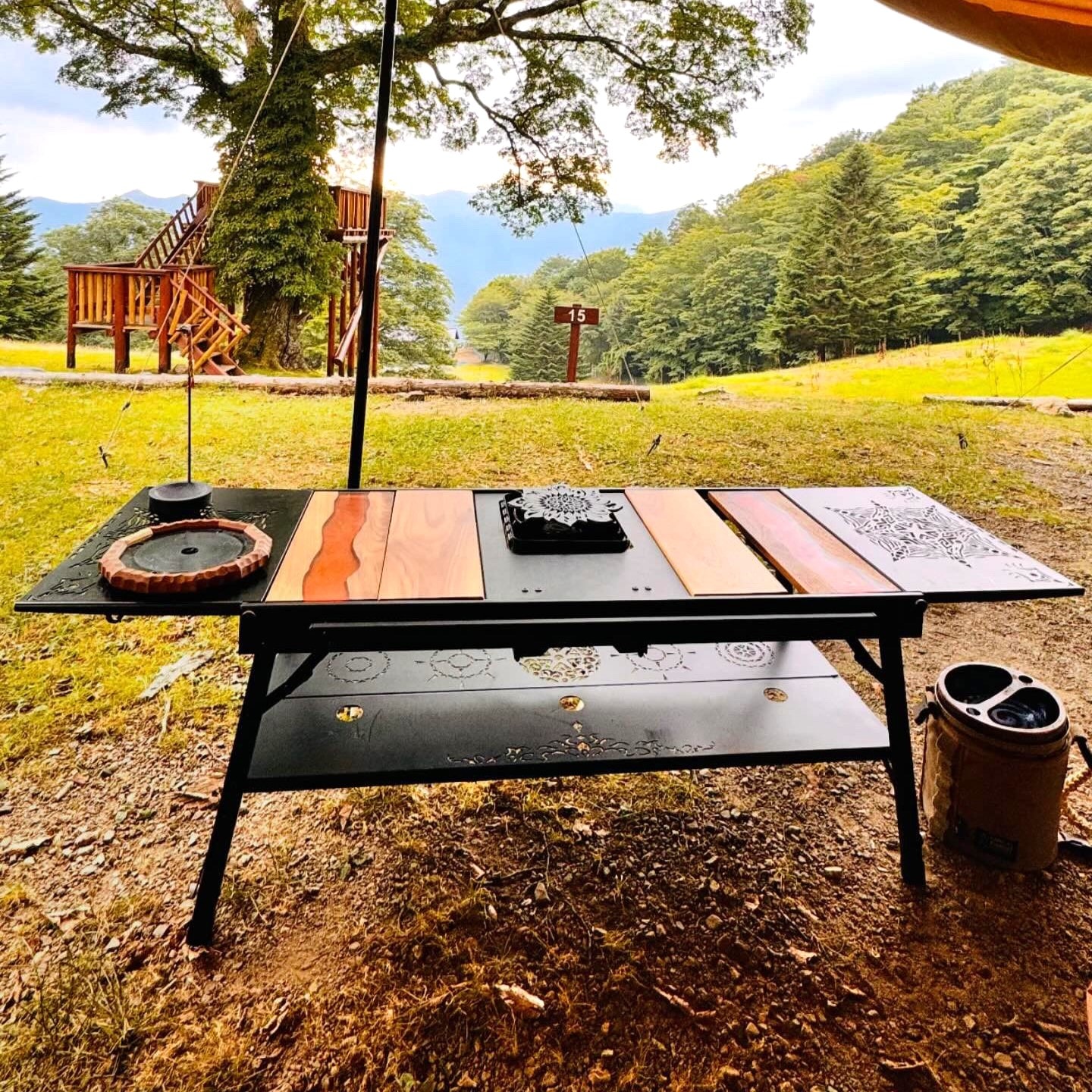 RATEL WORKS ラーテルワークス ウッドパネルテーブル 別売ケース付き