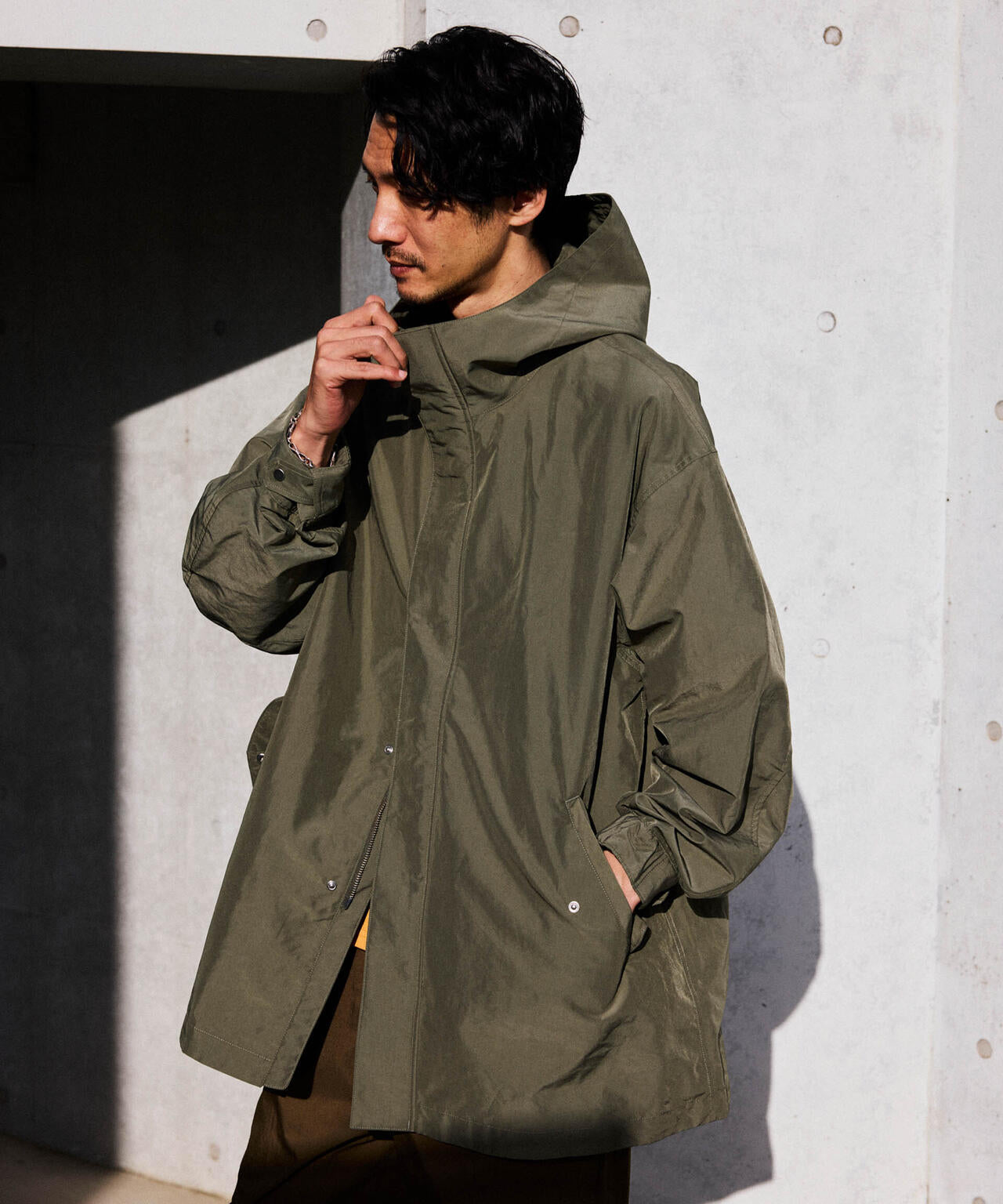 スプリットヤーンタフタショートモッズコート | NANO universe（ナノ