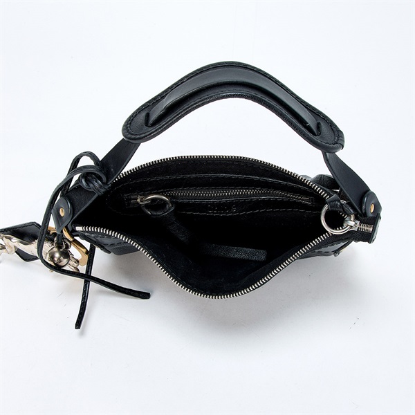 2回目POPUP】Chloe ケララ ハンドバッグ ブラック ゴールド レザー