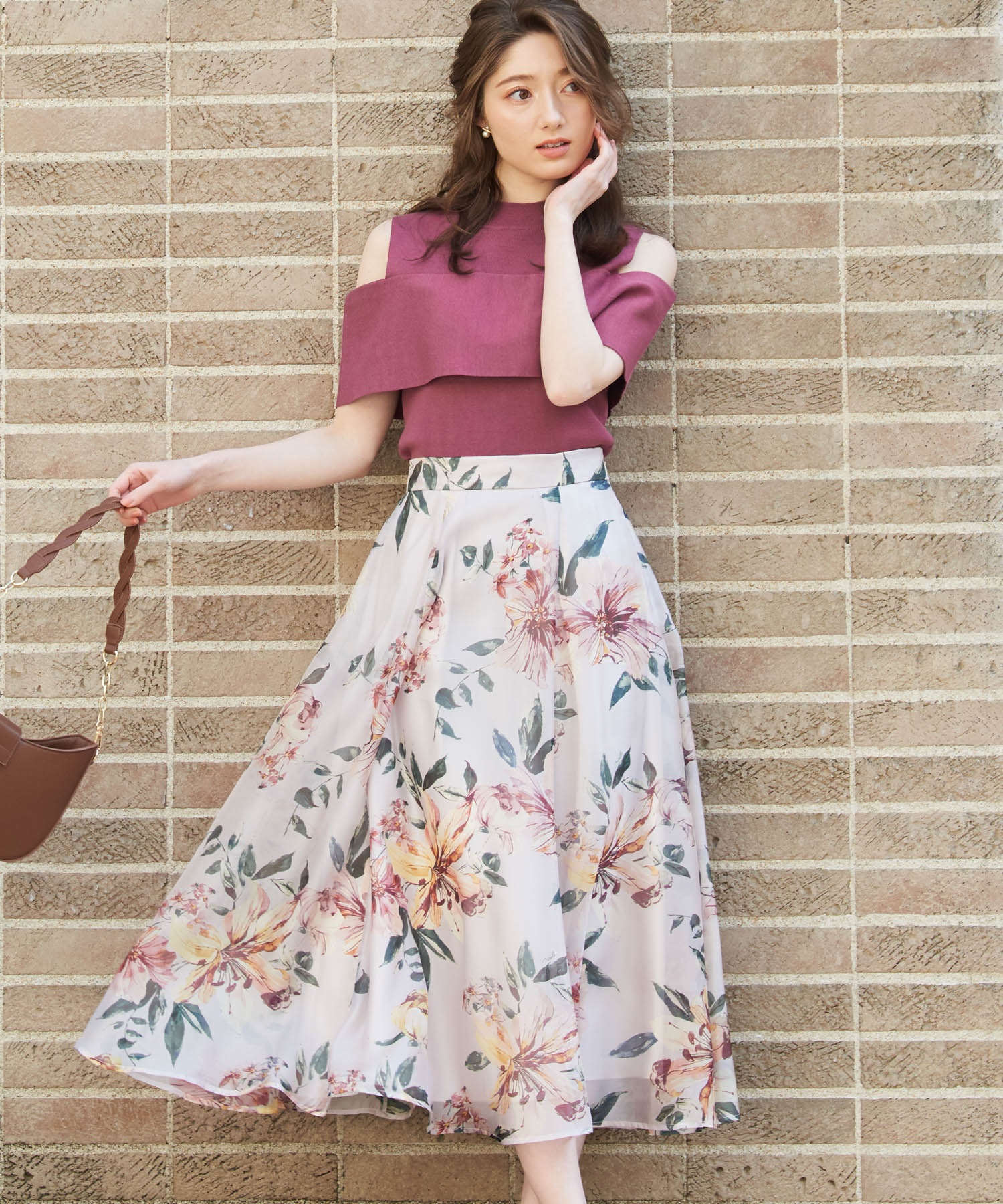 リゾートフラワープリントスカート | フレアスカート | NOELA OFFICIAL