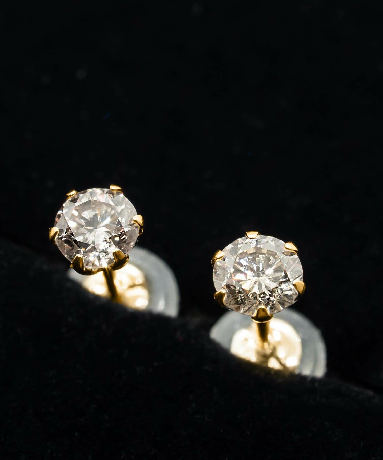 H&C Cut Pt900 Precious Diamond Stud Earrings EDELE -エデル- | Ops