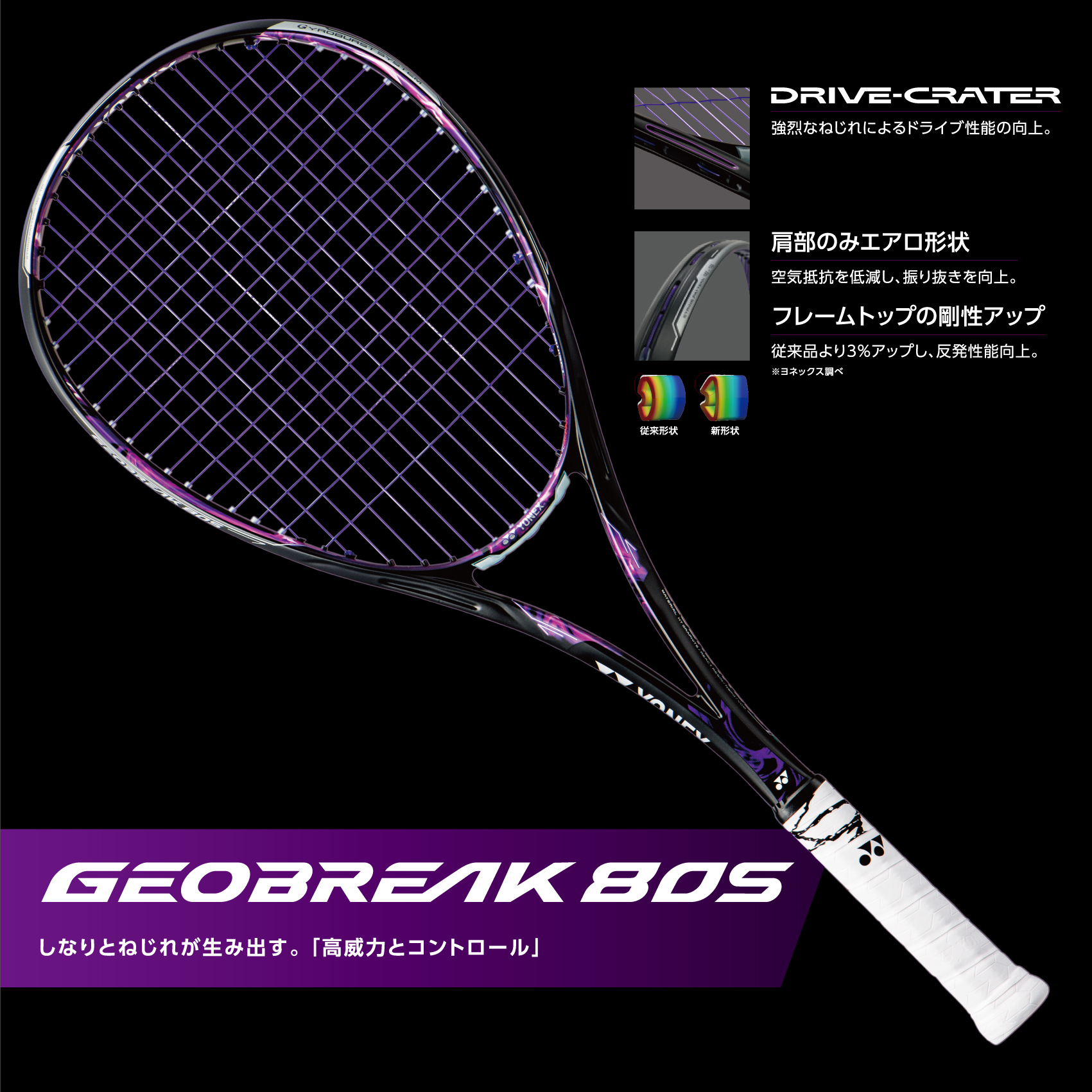 YONEXボルトレイジ 7s テニスラケット 紫 【公式通販】