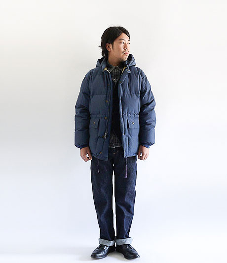 80's Eddie Bauer ビンテージカラコラムダウンジャケット - Fresh