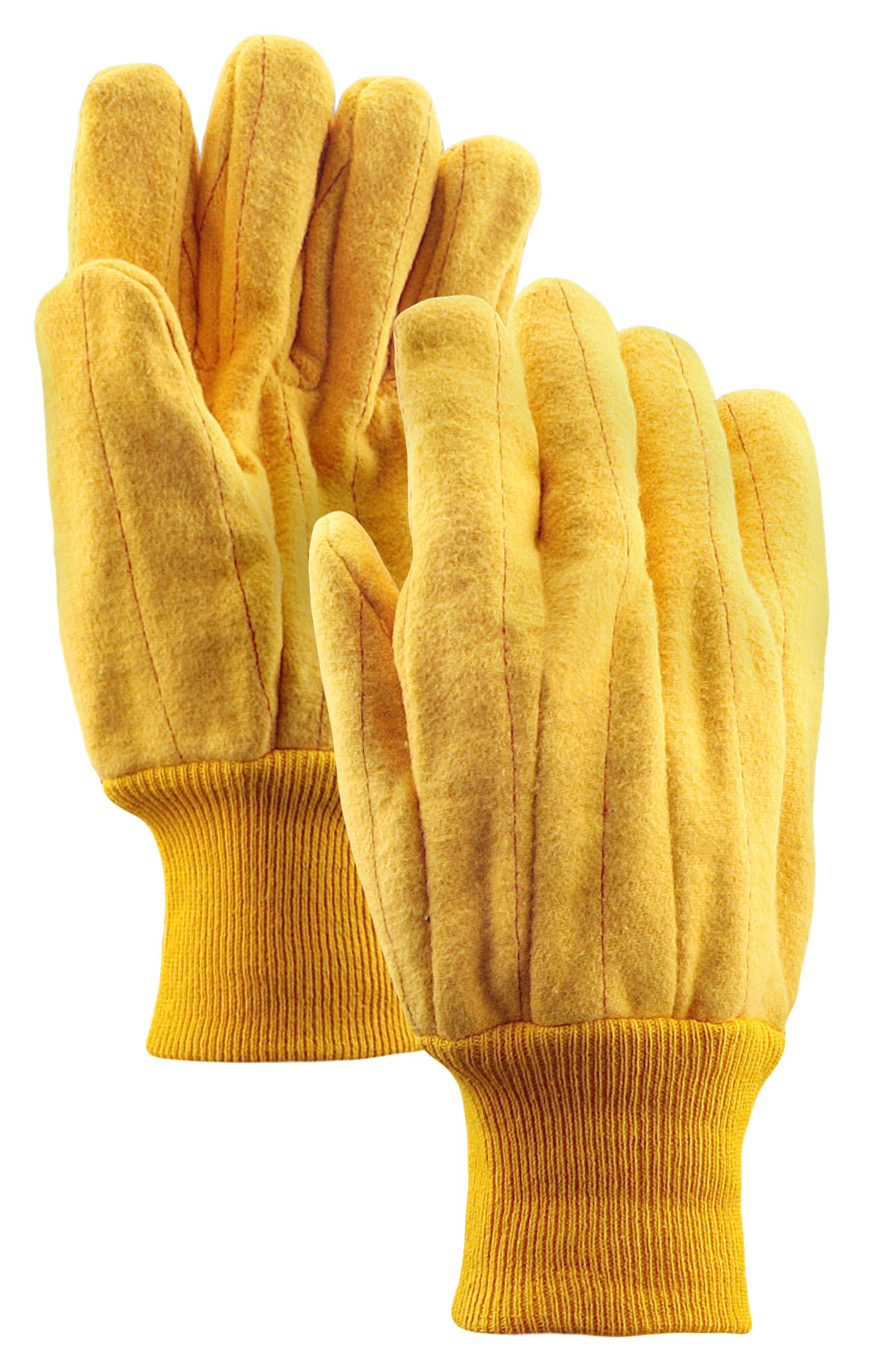 Stauffer Glove & Safety 1450J - 18 oz. Yellow Cotton Double Palm