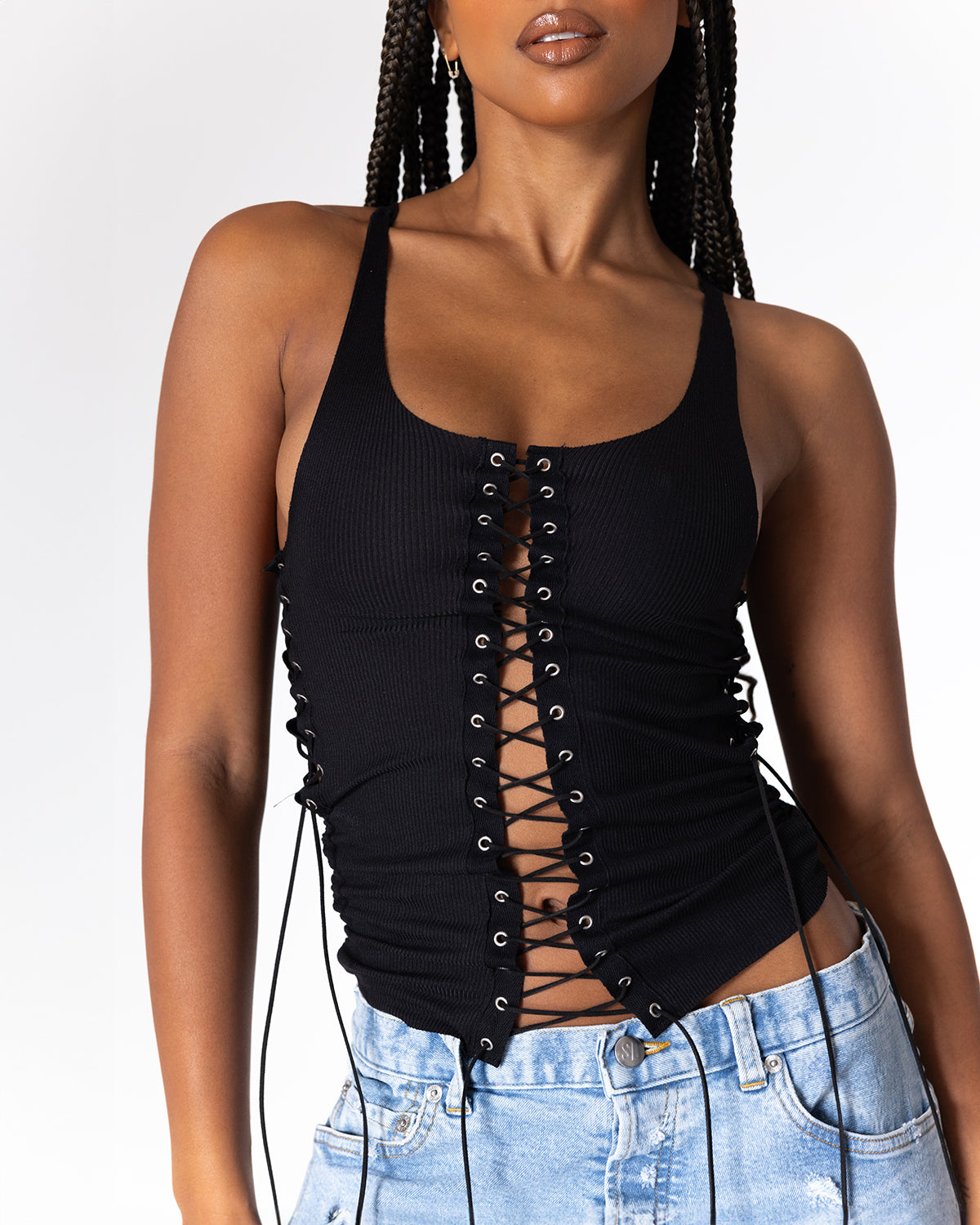 Sl | Lace-up Tank – SAMARIA LEAH