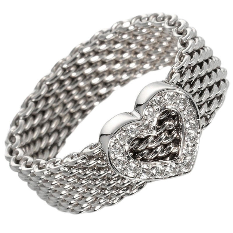 TIFFANY&Co.】ティファニー サマセット ハート 14号 リング・指輪 6.8g
