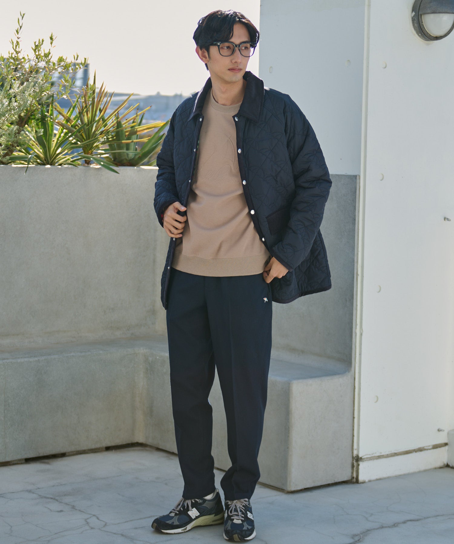 アンブレラキルティングシェアコート（ステンカラーコート/ユニ