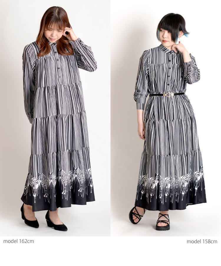 marai（マーライ） フレアワンピース ロングワンピース シャツ