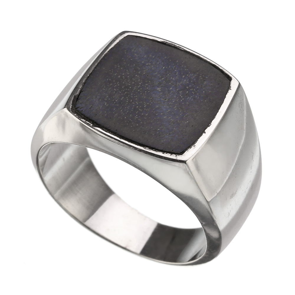 Binich（ビニッチ） シルバー925 印台リング 角型 シグネットリング